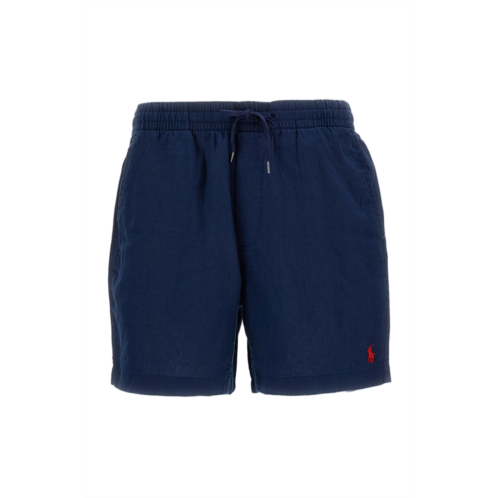 POLO RALPH LAUREN blue drawstring waist shorts