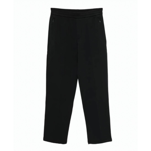 EMPORIO ARMANI straight technical stretch elastic waist trousers