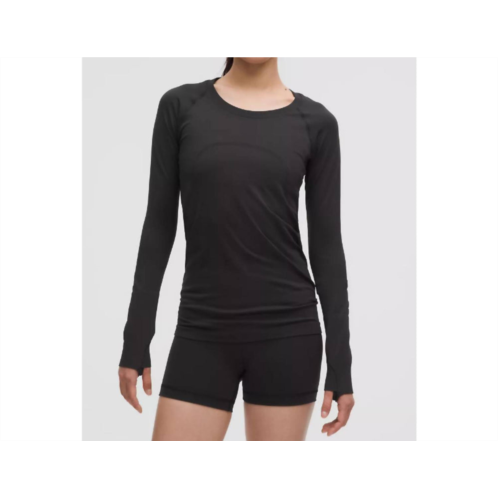 Lululemon swiftly tech long sleeve 2.0 top in black