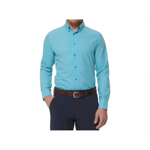 Mizzen Main leeward dress shirt in turquoise/aqua