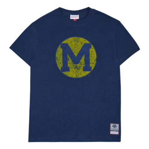 Mitchell & Ness mens ncaa legendary slub tee in navy