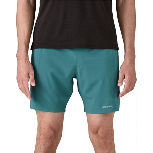 Patagonia strider pro shorts in wetland blue