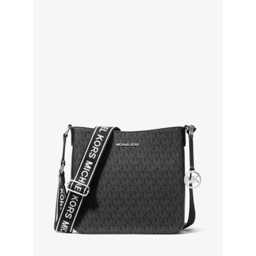 Michael Kors Outlet jet set small signature logo crossbody bag