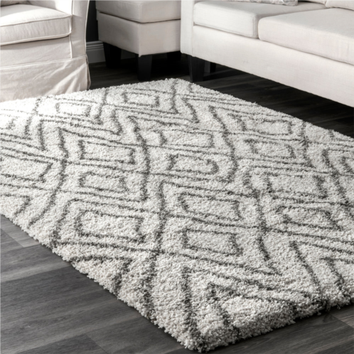 NuLOOM willette diamond shaggy area rug