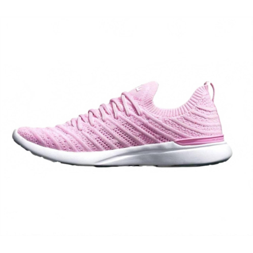 APL womens techloom wave shoes in soft pink/bleached pink/melange