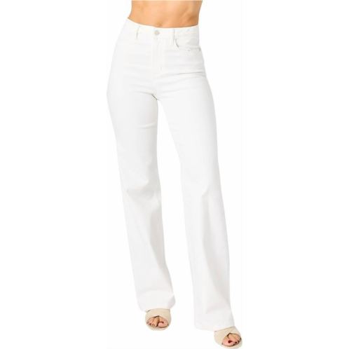 Judy Blue beauty & the braid jeans in white