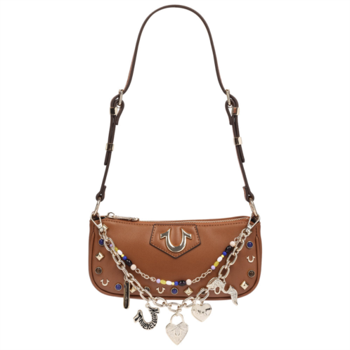True Religion chain & studs shoulder bag