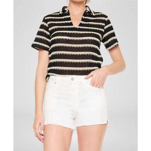 KanCan high rise denim shorts in white