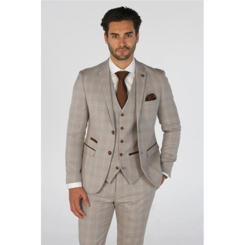 Paul Andrew leo 3 piece checked suit
