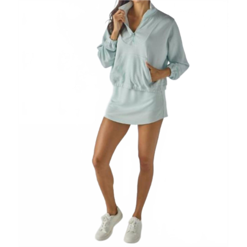 Simply Southern quarter zip sweatshirt in seafoam