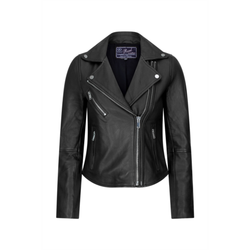 TruClothing cross zip biker leather jacket