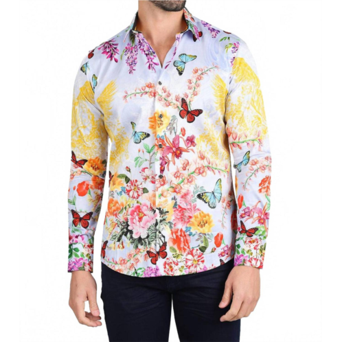 BARABAS noble gents butterfly long sleeve shirt in multi