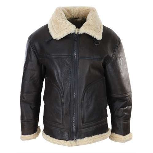 TruClothing sheepskin coat with cream