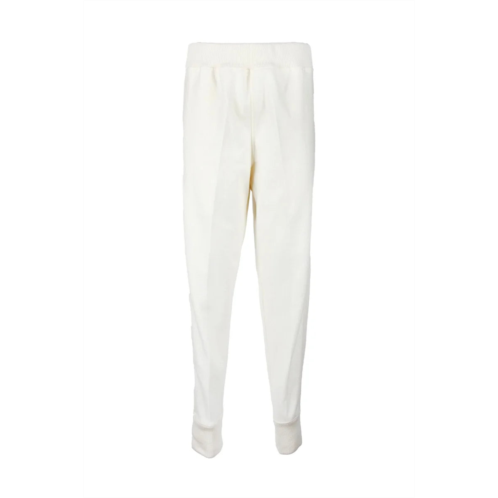 JIL SANDER wool trousers - white