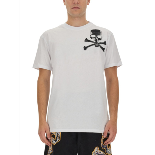 Philipp Plein white t-shirt with skull