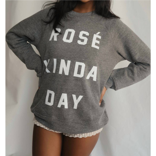 People of Leisure rose kinda day pullover in heather grey