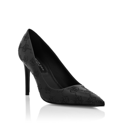 PHILIPP PLEIN mid heel pumps monogram strass