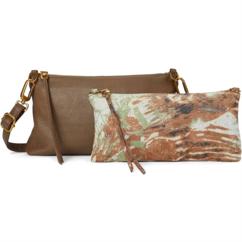 HOBO womens darcy double crossbody bag in dark elm