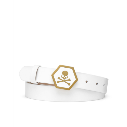PHILIPP PLEIN leather belt skull
