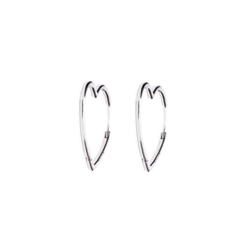 Pandora asymmetric hearts of love small hoops earrings