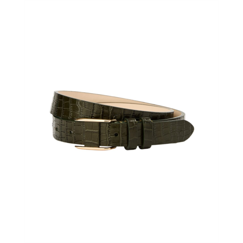 J.McLaughlin allegra croc-embossed leather belt
