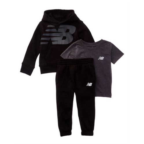 New Balance 3pc fleece hoodie t-shirt & jogger set