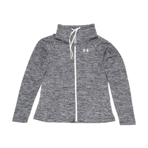 UNDER ARMOUR womens tech twist full zip shirt in black