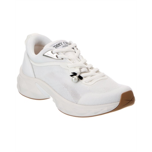 Jimmy Choo diamond run f leather & canvas sneaker
