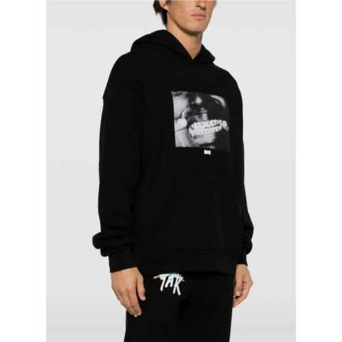 Nahmias kodak crystal grillz hoodie in black