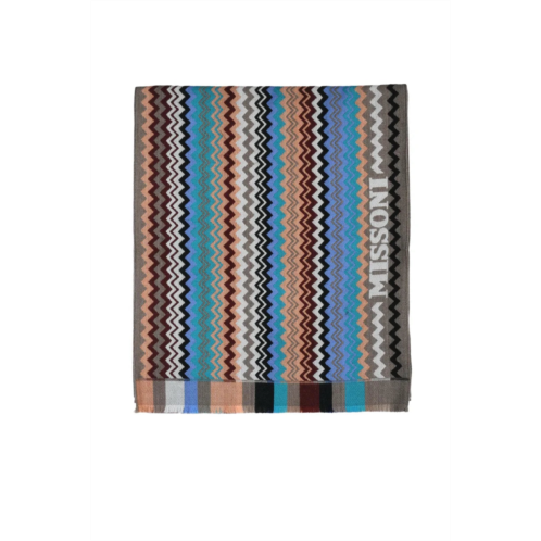 MISSONI grey wool scarf