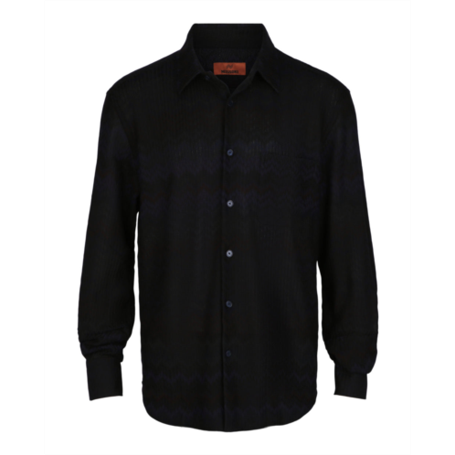 M Missoni chevron-pattern long-sleeved shirt