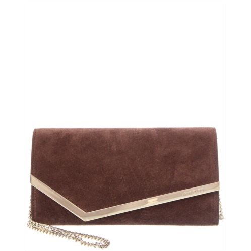 jimmy choo emmie suede clutch