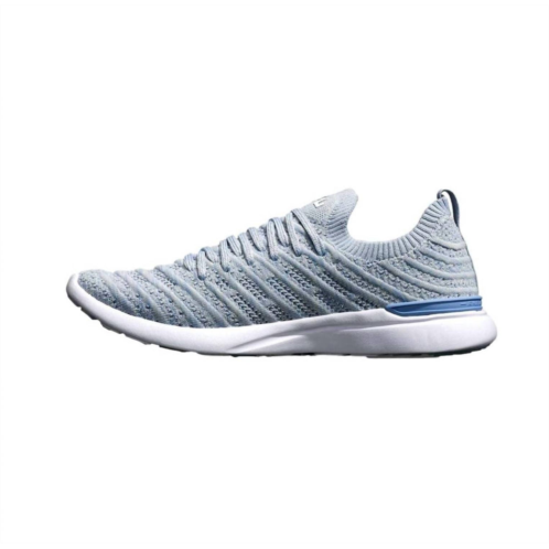 APL womens techloom wave shoes in steel grey/forged blue/melange