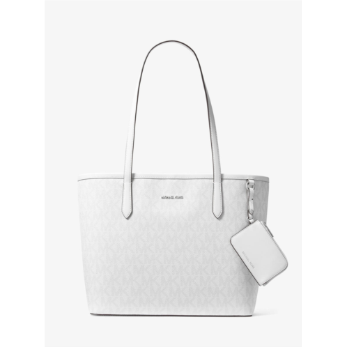 Michael Kors Outlet jet set large signature logo tote bag