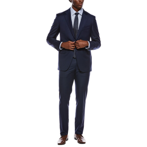 Canali 2pc wool suit with flat front pant