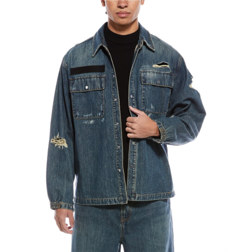 Helmut Lang denim uniform shirt jacket