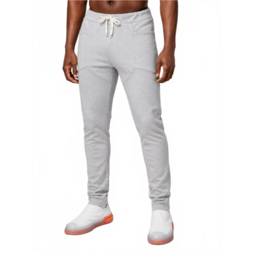 The Athletic Side Of Us geo cut sweat pants slim fit sustainable athleisure in gray