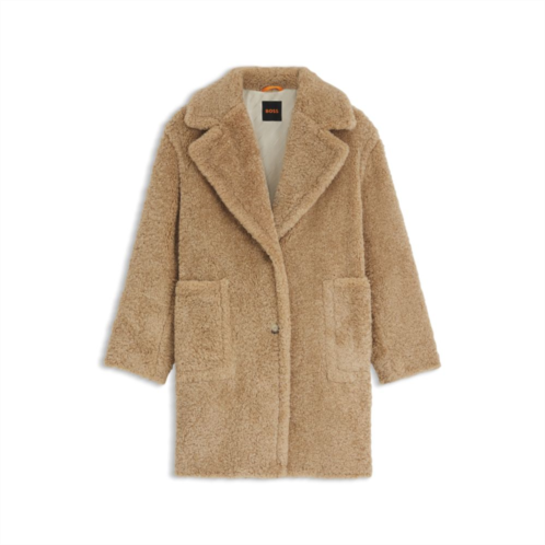 BOSS teddy coat with adjustable collar