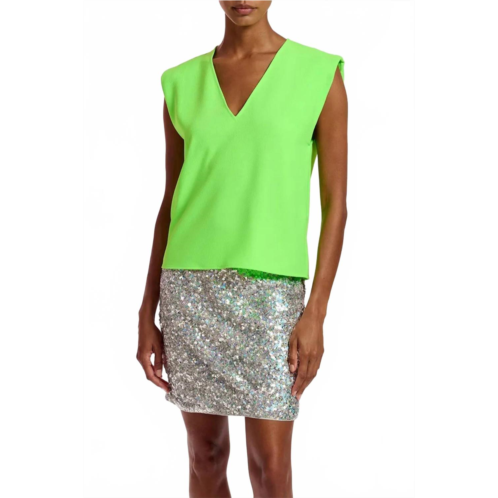 ESSENTIEL ANTWERP ferlin sequin-embellished mini skirt in silver
