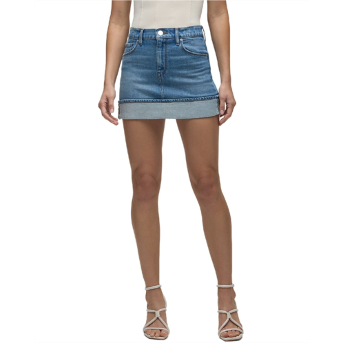 HUDSON Jeans cuff mini skirt