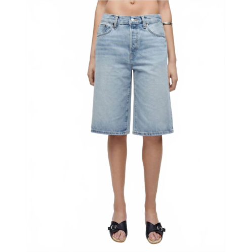 RE/DONE skater jean shorts in marea wash
