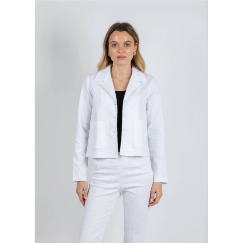 Elliott Lauren daisy jacket in white