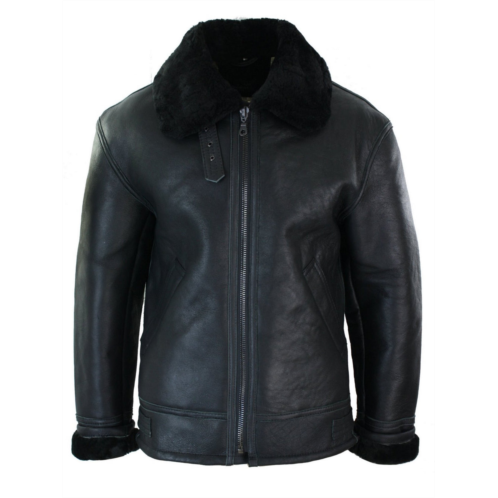 TruClothing sherling sheepskin cream b3 pilot jacket