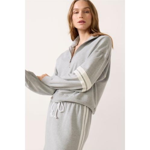 DAYDREAMER womens varsity quarter zip sweatshirt