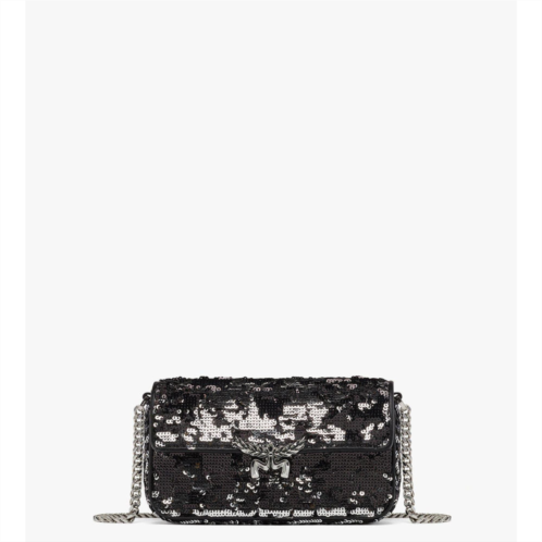 Mcm himmel sequin shoulder bag