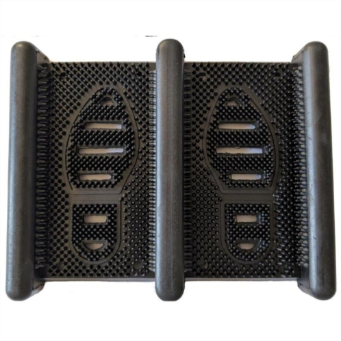 Imports Decor rubber boot scraper & tray heavy duty indoor outdoor shoe cleaning mat non-slip natural & recycled rubber mud scraper