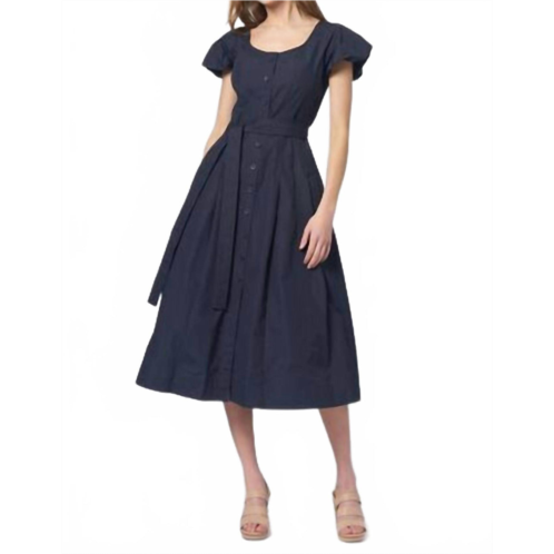 Ulla Johnson rhea midi dress in midnight