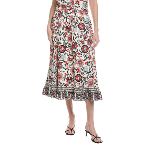 T Tahari tiered midi skirt