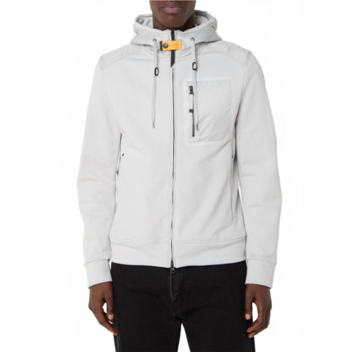 PARAJUMPERS marcel jacket with hood and chest pocket in light gray