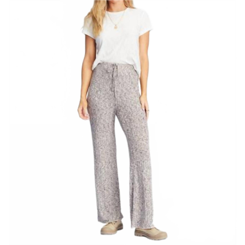 Billabong so easy high waist wide leg knit pants in multicolor